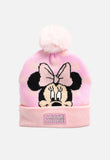 Girls One Up Beanie Minnie Mouse Pink
