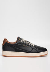Replay Mens Smash Choice 3 Shoes In Black Cuoio