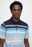 Pringle Mens Jesse Mercerized Golfer In Blue