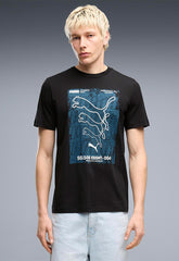 Puma Mens Graphic Box T-Shirt In Black