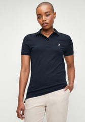 Polo 0055271 Wmn Margot Ss Golfer Black