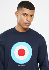 Ben Sherman Mens Target Crew Sweater Navy