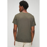 Replay Mens Basic Logo T-shirt In Mud Green