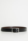 Polo Mens Theo Reversible Belt In Black Brown