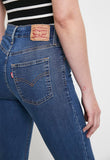 Levis Ladies Hirise Super Skinny Jeans In Dark Indigo