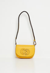 Guess Calebra Convertible Crossbody Flap Bag In Marigold