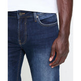 Guess Mens Slim Straight Jeans In Dark Wash