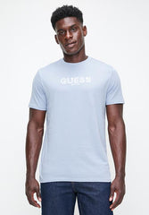Guess Mens Embroideredhirt In Blue