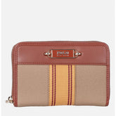 Polo Riviera Smalls Medium Zip Around Purse In Tan