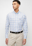 Pringle Mens Zola Long Sleeve Classic Shirt In Blue Multi