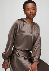 Polo Womens Mya Blouse In Iron