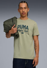 Puma Mens Graphic Army Varsity Tee