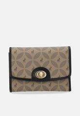 Polo Havana Compact Trifold Purse Black