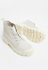 Palladium Womens Pallabase Twill Shoes In Moonstruck