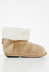 Hush Puppies Ladies Casa Slipper Boot In Tan