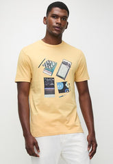 Ben Sherman Match Box Mens T-Shirt In New Wheat