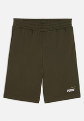 Puma Mens Dark Olive Ess No.1 Logo Short 10"