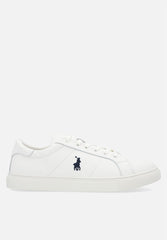 Polo Ladies Classic Leather Sneakers In White