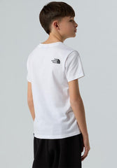 The North Face Teens Easy Ss Tee White