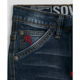 Soviet Boys Mighty Fashion Denim Cargo Short In Indigo
