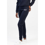 Sissy boy Womens Logo Sweat Pants With Bling In Navy