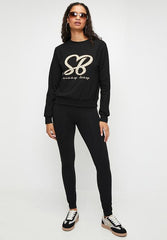 Sissyboy T31874 Sequin Embroidered Logo Sweat Logo
