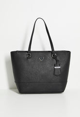 Guess Womens Viviette Carryall Tote Bag In Black