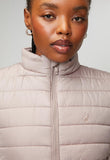 Polo Womens Bailey Sleeveless Puffer Jacket In Rose Taupe