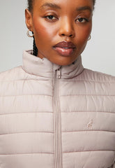 Polo Womens Bailey Sleeveless Puffer Jacket In Rose Taupe