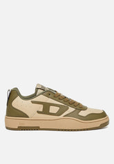 Diesel Mens S-Ukiyo V2 Low Sneakers In White and Olive