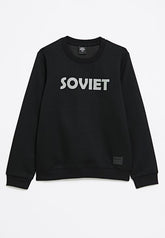 Soviet Zander Boys Crew Neck Sweat Top Black