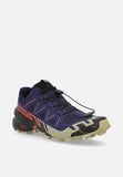 Salomon Mens Speedcross 6 Shoes Maritime Blue/Black/Cherry Tomato