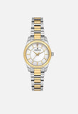 Daniel Klein Womens Mother Of Pearl Dial Two Tone Watch In Silver And Gold