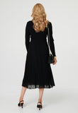 Izabel London Womens Combination Maxi Dress In Black