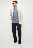 Pringle Mens Charlie Embroiderr T-Shirt In Mid Blue