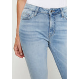 Guess Womens Mid Rise Curve Jeans In Light Wash
