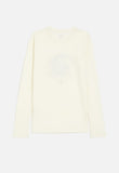 Polo Girls Skylar Embroidered Long Sleeve T-shirt In Off White