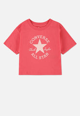 Converse Girls Dissected Chuck Patch T-Shirt In Cherry Balm