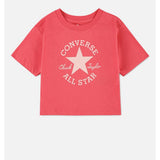 Converse Girls Dissected Chuck Patch T-Shirt In Cherry Balm