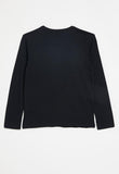 Polo Girls Olivia Printed Long Sleeve T-Shirt In Navy