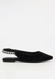 Butterfly Feet Ladies Frida 2 Flat Shoes In Black