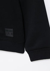 Soviet Zander Boys Crew Neck Sweat Top Black