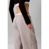 Calvin Klein Unisex Monologo French Terry Jogger In Grey