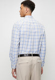Pringle Mens Zola Long Sleeve Classic Shirt In Blue Multi