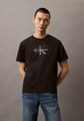 Calvin Klein Mens Hero Monologo T-Shirts In Black