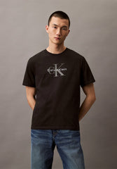 Calvin Klein Mens Hero Monologo T-Shirts In Black