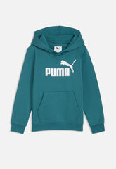 Puma Boys Essential No.1 Logo Hoodie In Emerald Green