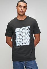 Rvca Mens Sport Repeat T-Shirt Black