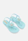Ipanema Girls Class Floral Sandals In Light Blue