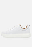 Polo Womens Leather Sneakers In White